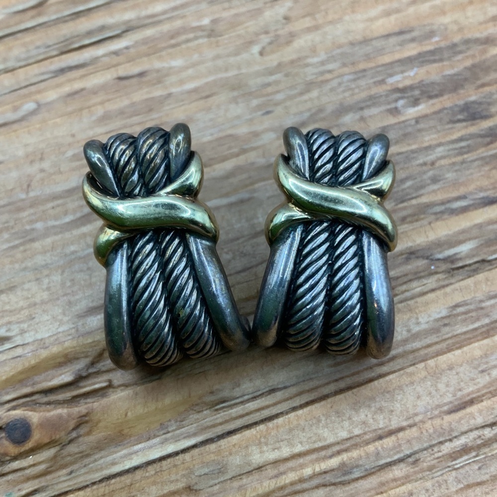 David Yurman 925 Vintage Double X Twisted Fren